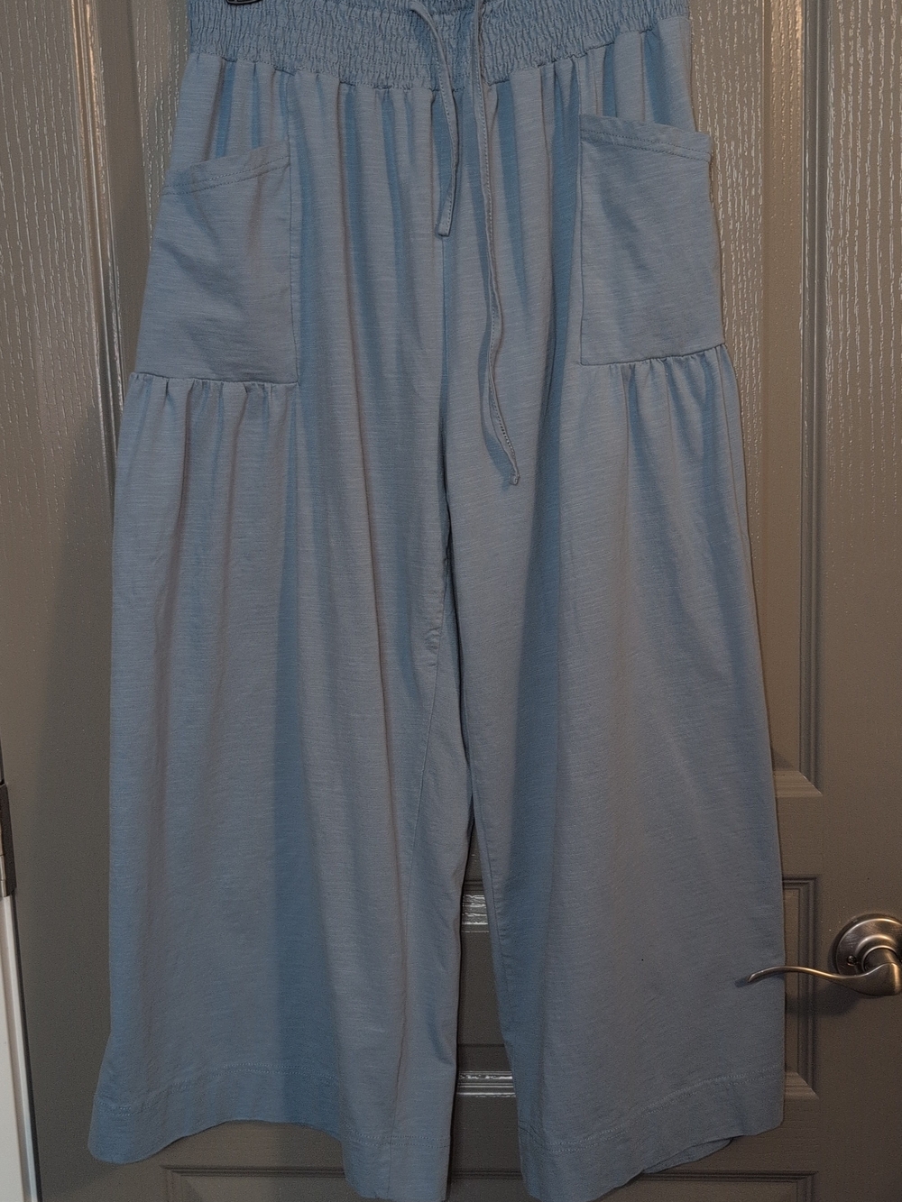 Smocked Ruffle Light Blue Two-Piece Set - Picture 2 of 2